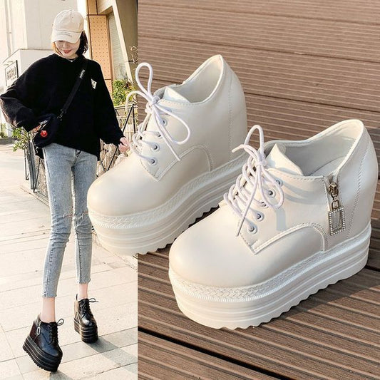 Wedge Lace Hidden Platform Ups