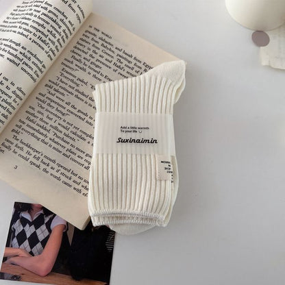 Applique Cotton Socks