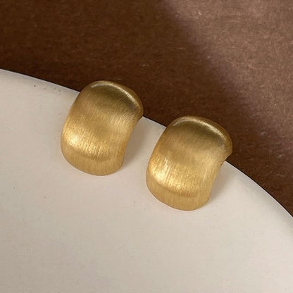 Brushed Alloy Earring