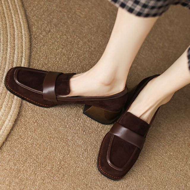 Heel Loafers Chunky