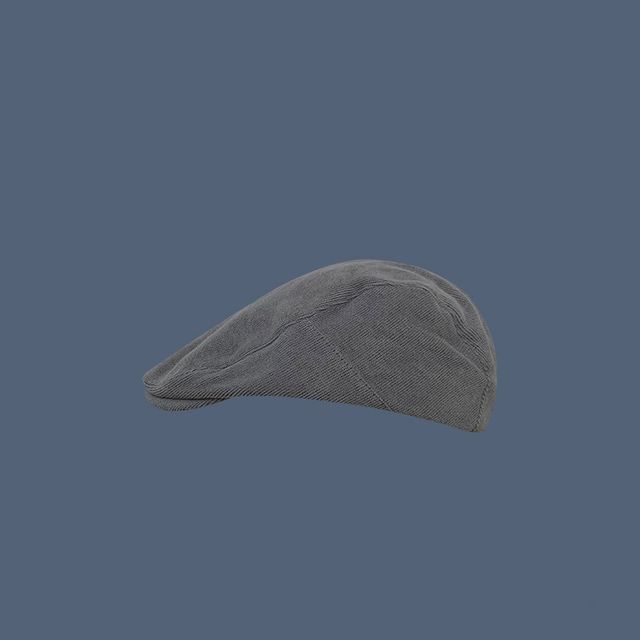 Plain Corduroy Flat Cap