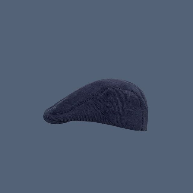 Plain Corduroy Flat Cap