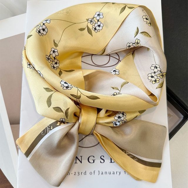Floral Scarf Silk