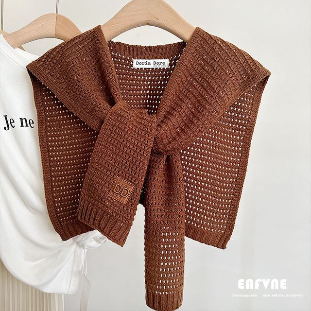 Knit Eyelet Shawl