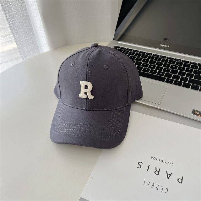 Lettering Baseball Cap Embroidered