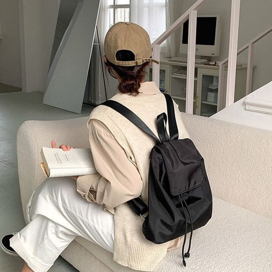 Nylon Flap Backpack