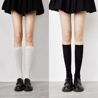 Plain Tall Socks Set