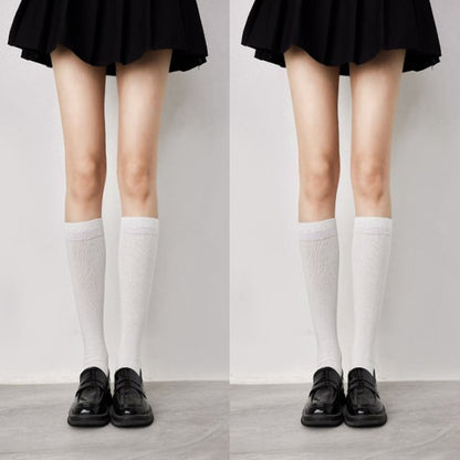 Plain Tall Socks Set