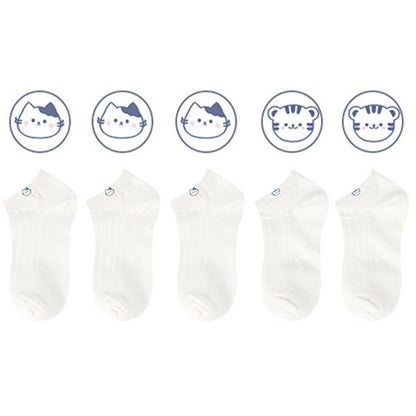 Animal Tag Low Cut Socks Set