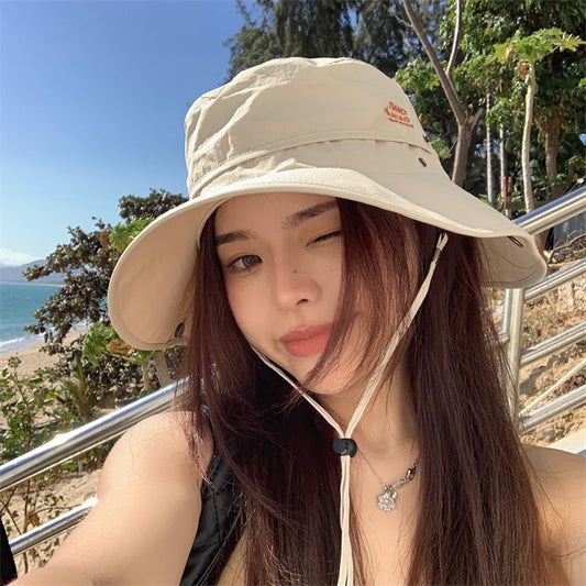 Sun Hat Lettering Embroidered