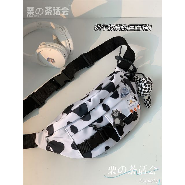 Printed Sling Bag / Bag Charm / Set