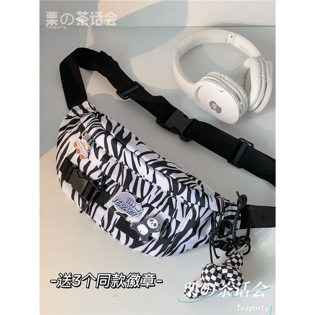 Printed Sling Bag / Bag Charm / Set