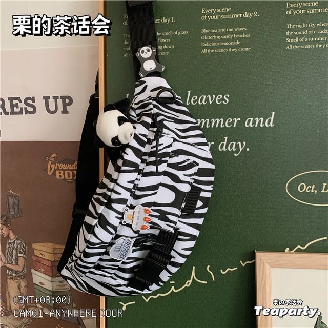 Printed Sling Bag / Bag Charm / Set