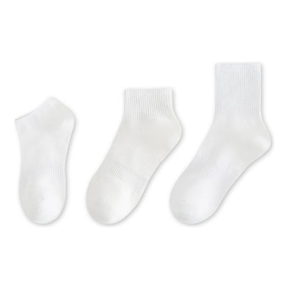 Set of 9 Pairs: Plain Ribbed Socks