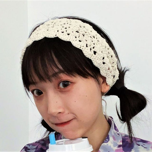 Knit Headband Eyelet