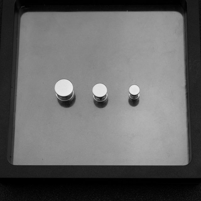 Disc Stainless Steel Through & Through Earring (various designs)