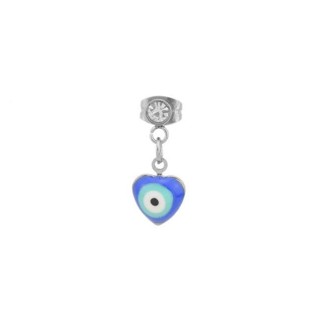 Evil Eye Stainless Steel Dangle Earring (various designs)