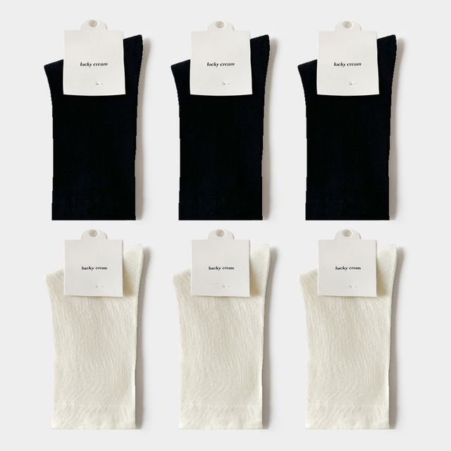 Set of 6: Plain Socks