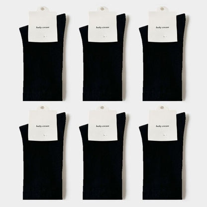 Set of 6: Plain Socks