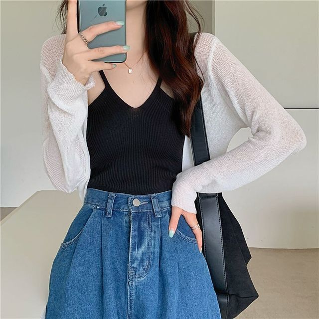 Bolero Plain Cardigan