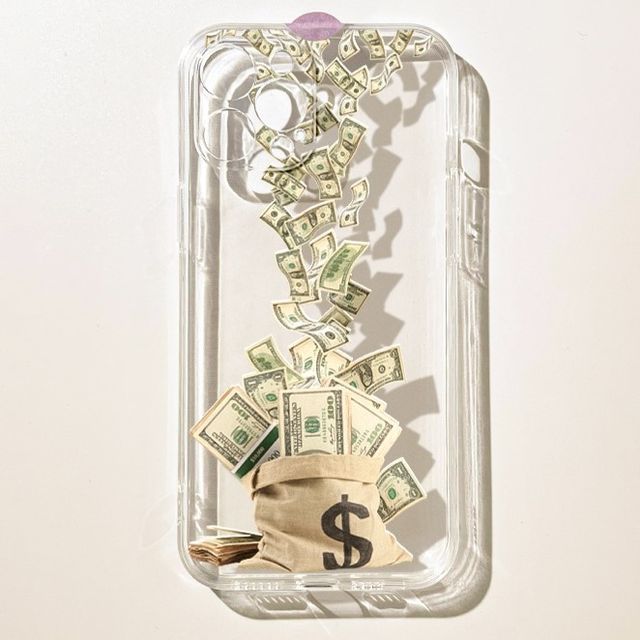 Money Phone Case Transparent Bag