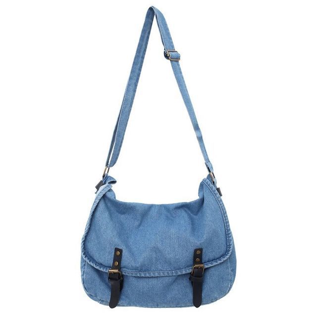 Denim Messenger Bag