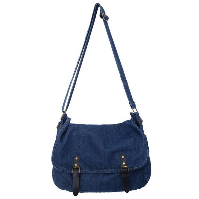 Denim Messenger Bag