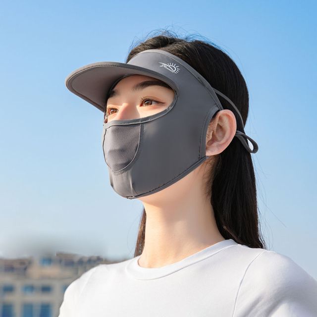 Face Brim Cover Plain Sun with Protection