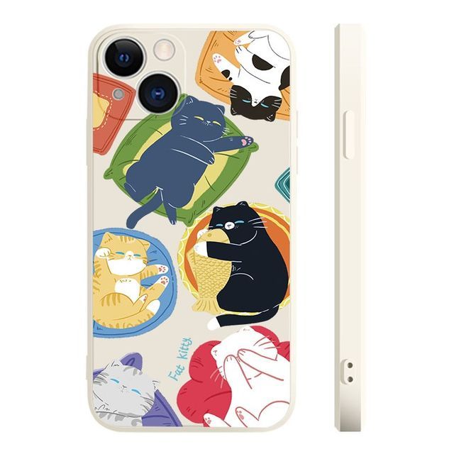 Case Sleeping Cat Print Phone