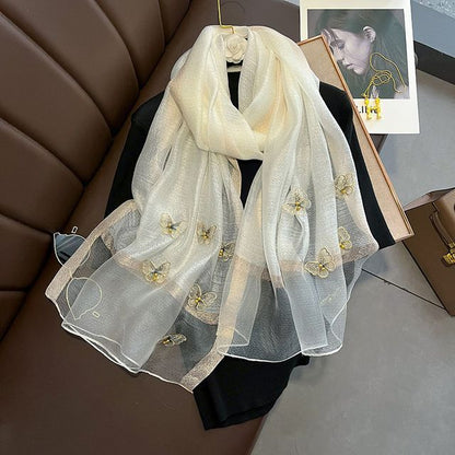 Butterfly Faux Pearl Shawl