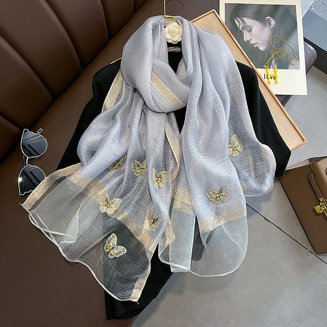 Butterfly Faux Pearl Shawl