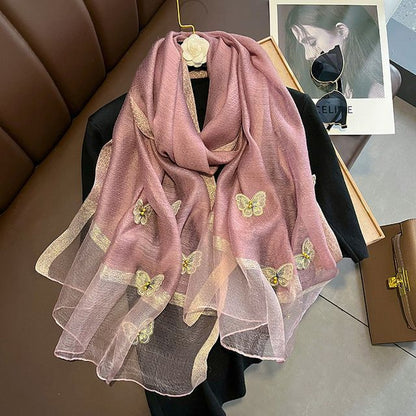 Butterfly Faux Pearl Shawl