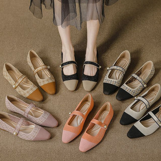Jane Mary Shoes Toe Cap