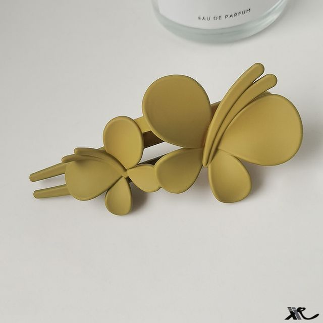 Matte Butterfly Resin Hair Clip