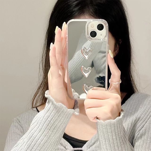 Mirrored Phone Heart Case