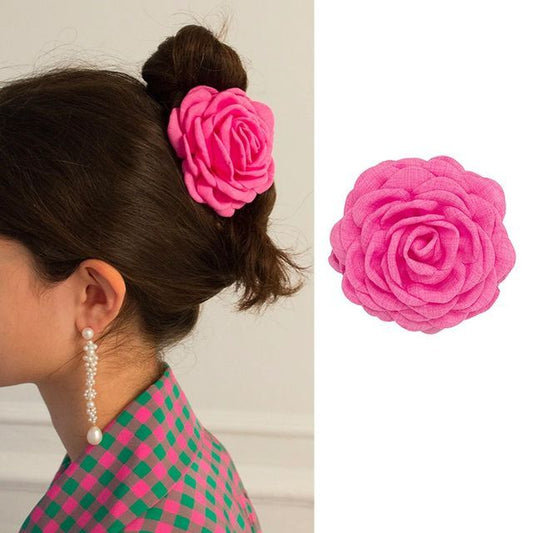 Floral Fabric Hair Clamp (various designs)