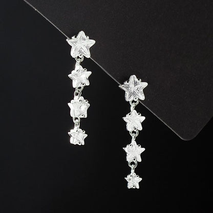 Star Rhinestone Dangle Earring