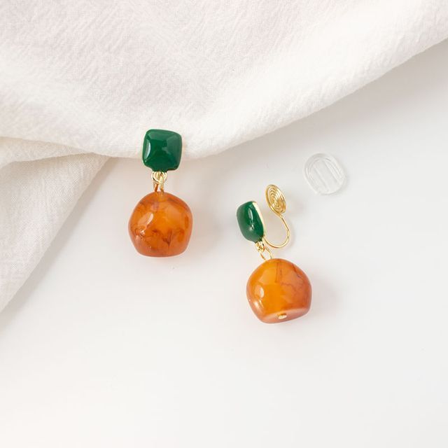 Earring Drop / On Geometric Clip