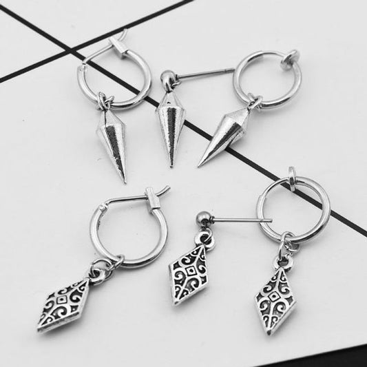 Stainless Steel Dangle Earring (various designs)