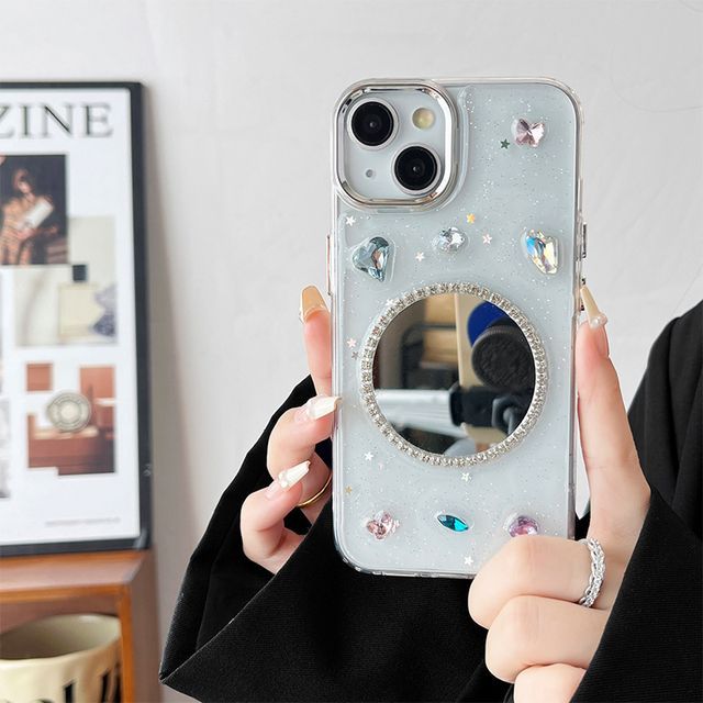 Case Mirrored Embellished Phone
