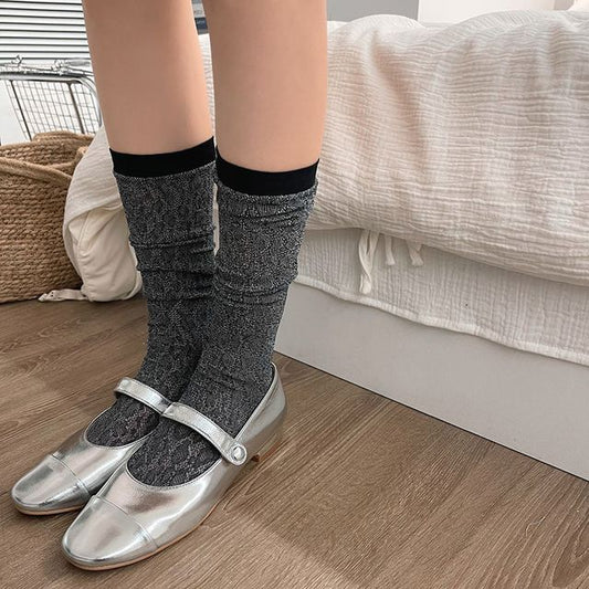 Contrast Trim Socks