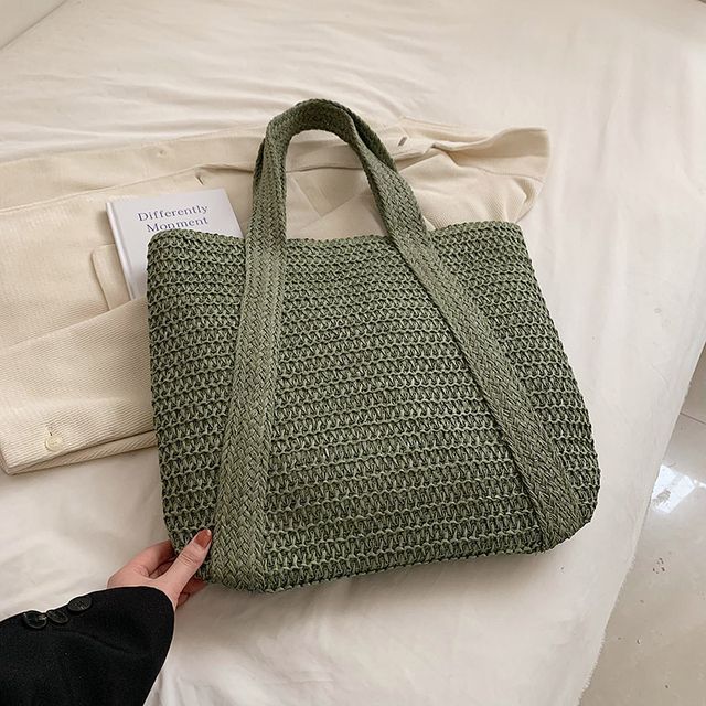 Woven Tasseled Tote Bag