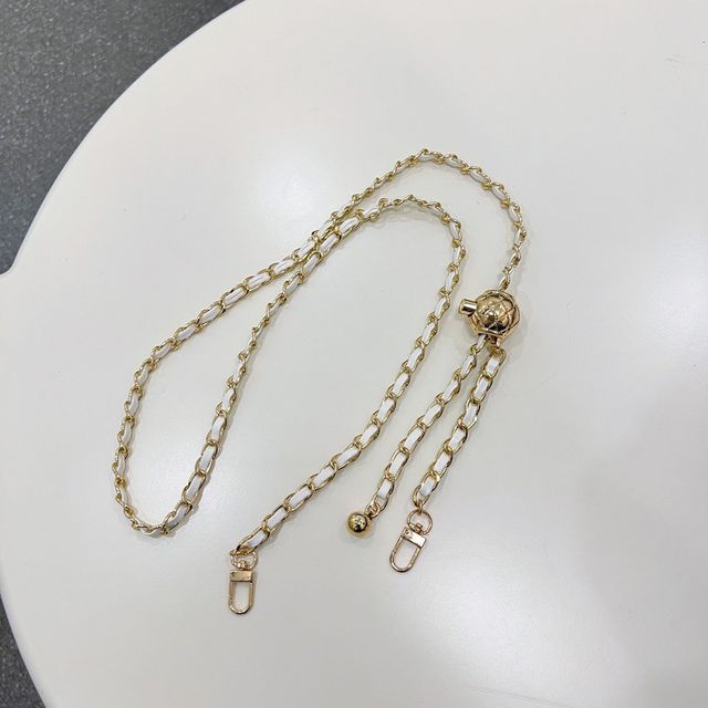 Faux Leather Phone Lanyard Chain