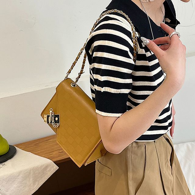 Flap Buckle Shoulder Bag