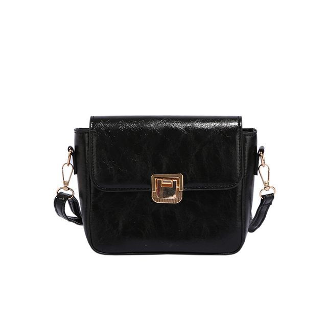 Flap Faux Leather Crossbody Bag