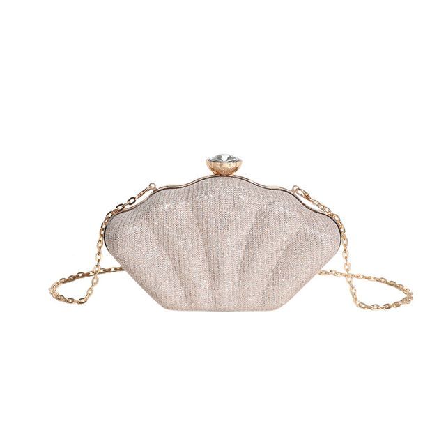 Glitter Shell Evening Bag