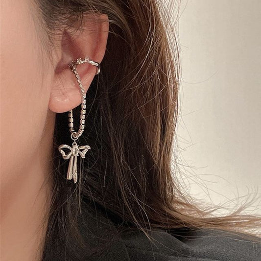 Cuff Ear Rhinestone Bow