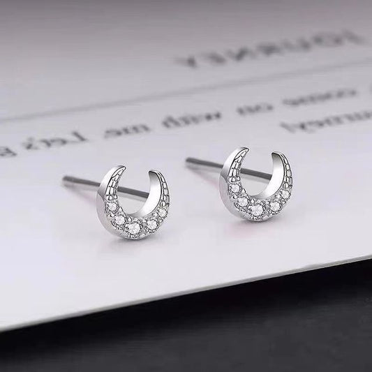 Moon Stud Earring