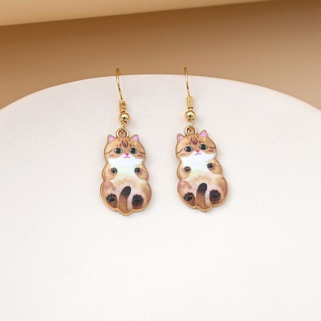 Cat Drop Earring