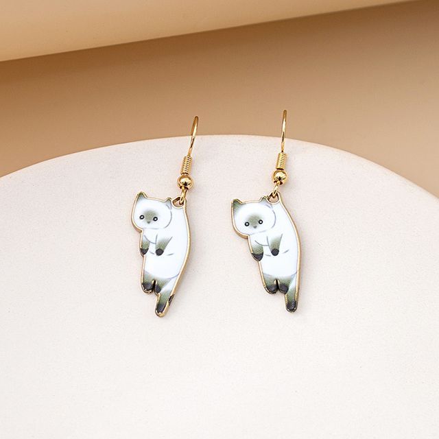 Cat Drop Earring